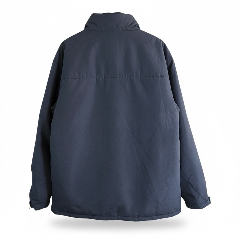 Atlas For Men Dark Blue Men's Coat Outdoor Winter Zip Jacket Hood In Collar XL - Picture 3 of 14